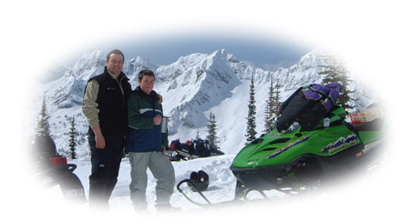 snowmobile family tour